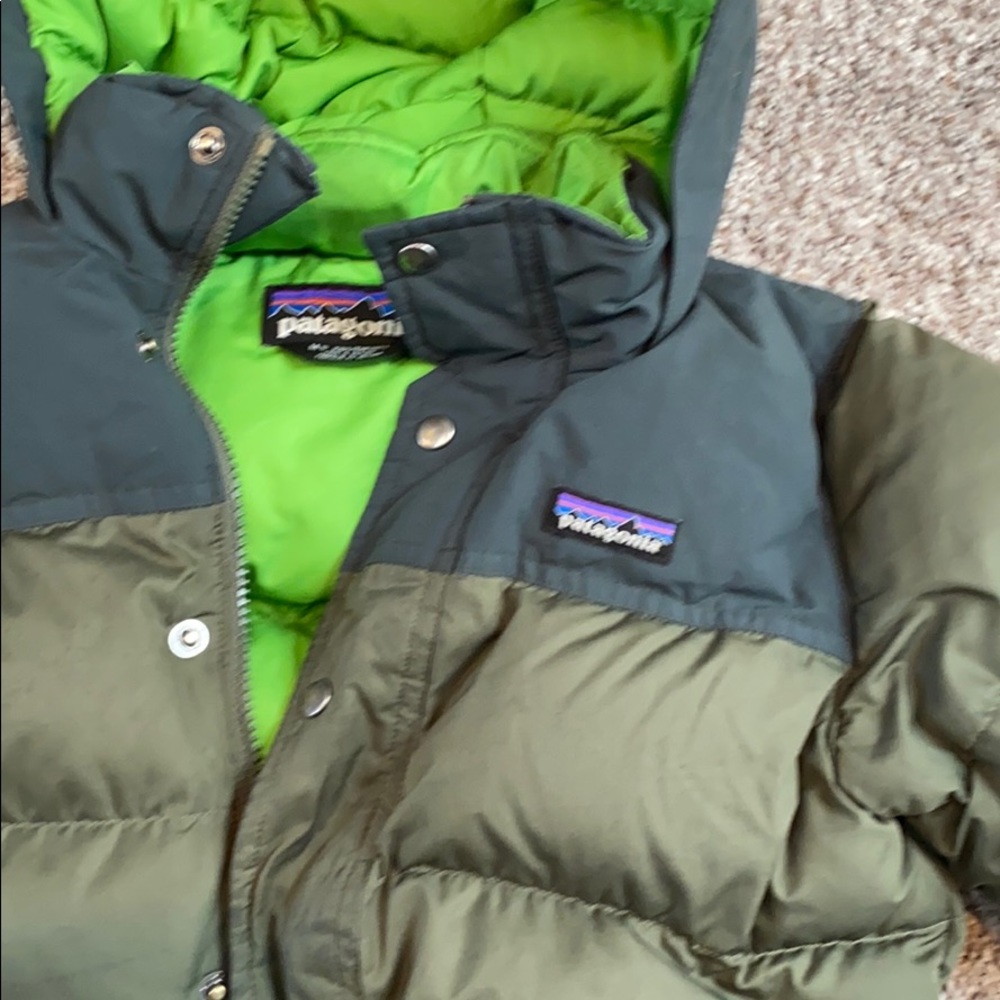 Patagonia Boys Winter Coat Bivy Down Hoodie